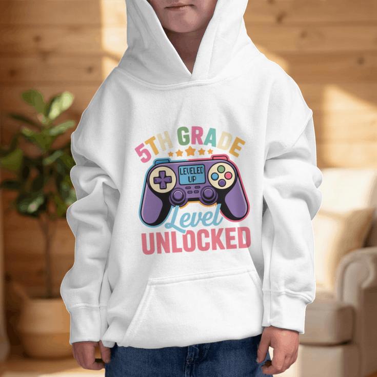 5th Grade Level Unlocked Shirt – Gamer Back To School Performance Graphic Kid Hoodie