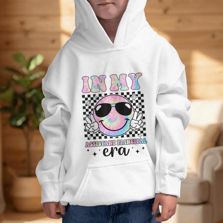 In My Assistant Principal Era Groovy Tie Dye Back To School Graphic Kid Hoodie In My Assistant Principal Era Groovy Tie Dye Back To School Graphic Kid Hoodie