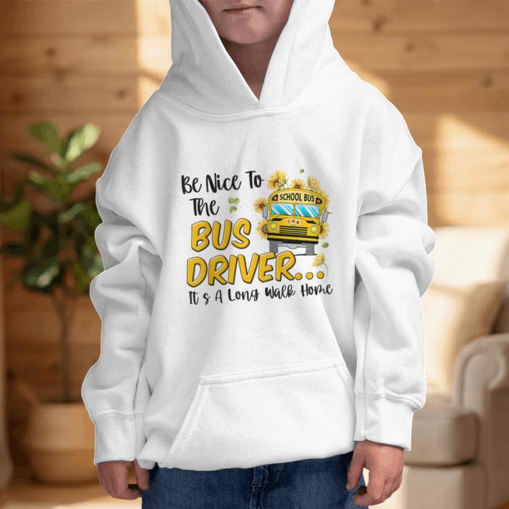 Back To School Be Nice To The Bus Driver Magic School Bus Graphic Kid Hoodie Back To School Be Nice To The Bus Driver Magic School Bus Graphic Kid Hoodie