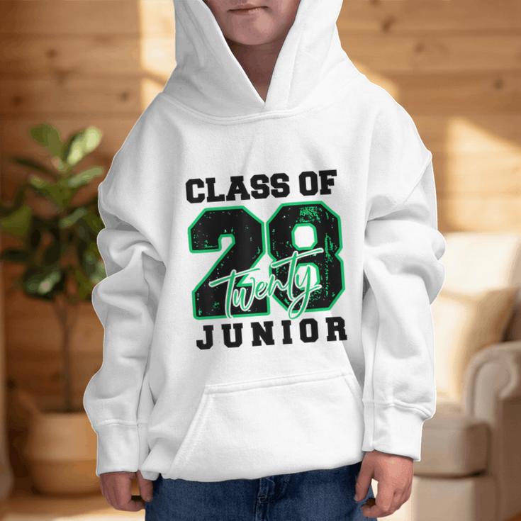 Class Of 2028 Junior High School Back To School 11th Grade Graphic Kid Hoodie Class Of 2028 Junior High School Back To School 11th Grade Graphic Kid Hoodie