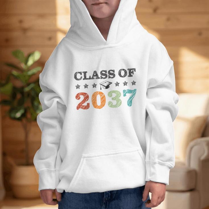 Class Of 2037 Grow With Me Back To School Graduation Graphic Kid Hoodie Class Of 2037 Grow With Me Back To School Graduation Graphic Kid Hoodie