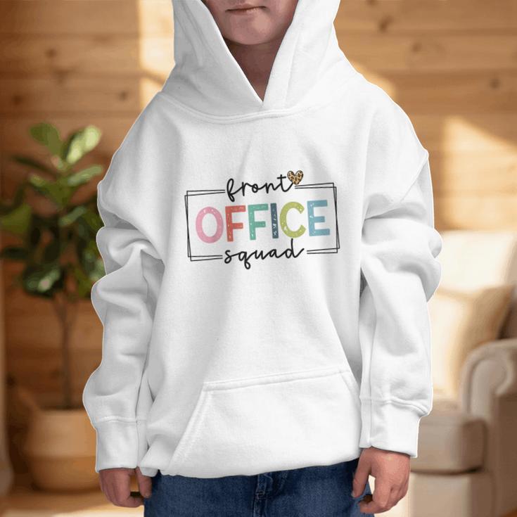 Cute Front Office Squad Secretary Admin Back To School Women Graphic Kid Hoodie Cute Front Office Squad Secretary Admin Back To School Women Graphic Kid Hoodie
