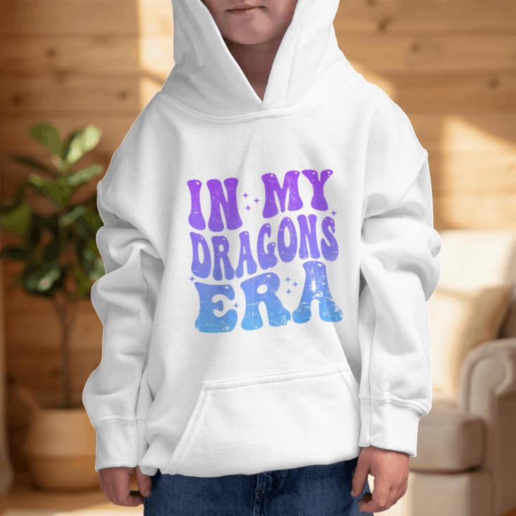 In My Dragons Era Back To School Spirit Game Retro Groovy Graphic Kid Hoodie In My Dragons Era Back To School Spirit Game Retro Groovy Graphic Kid Hoodie