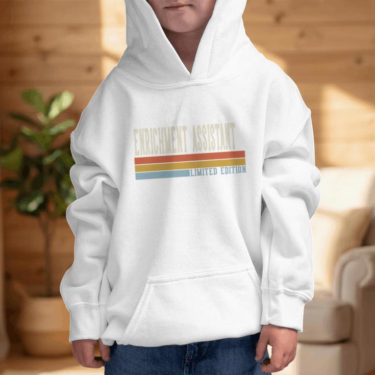 Enrichment Assistant Week Retro Vintage Back To School Day Premium Tri-Blend Graphic Kid Hoodie Enrichment Assistant Week Retro Vintage Back To School Day Premium Tri-Blend Graphic Kid Hoodie