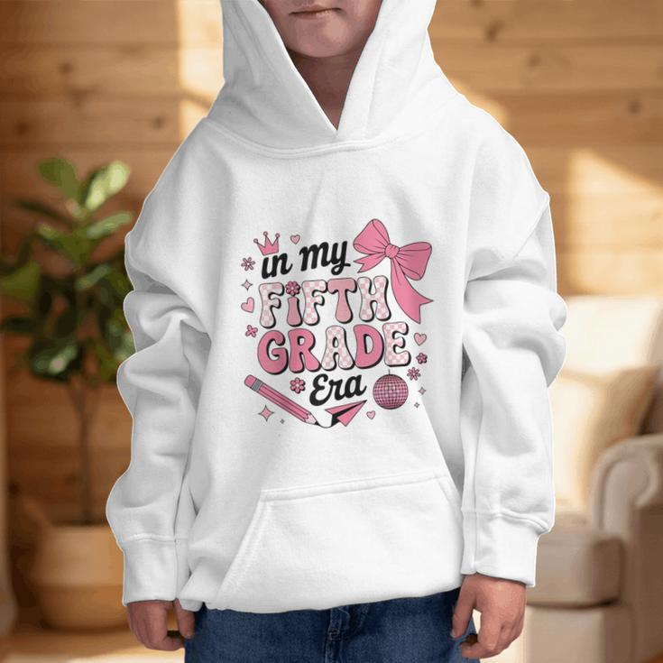 In My Fifth Grade The Girls Bow Back To School Graphic Kid Hoodie