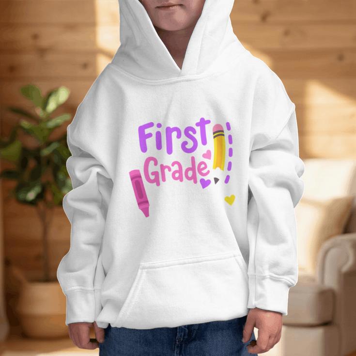 First Grade Diva Welcome Back To School 1st Grade Kids Performance Graphic Kid Hoodie First Grade Diva Welcome Back To School 1st Grade Kids Performance Graphic Kid Hoodie