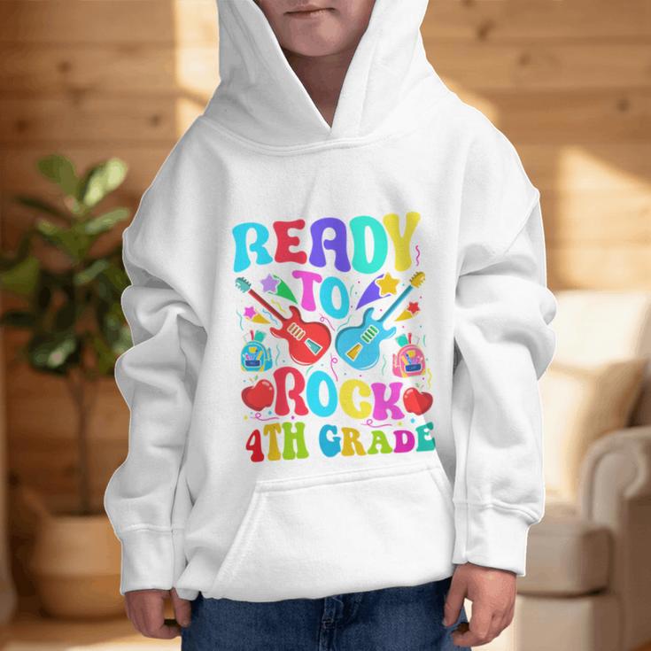 Im Ready To Rock 4th Grade Back To School 4th Grade Guitar Performance Graphic Kid Hoodie Im Ready To Rock 4th Grade Back To School 4th Grade Guitar Performance Graphic Kid Hoodie