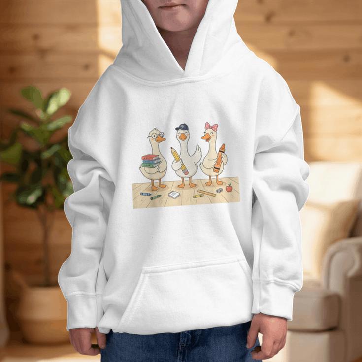 Kindergarten 1st Grade Goose Back To School Kids Graphic Kid Hoodie Kindergarten 1st Grade Goose Back To School Kids Graphic Kid Hoodie