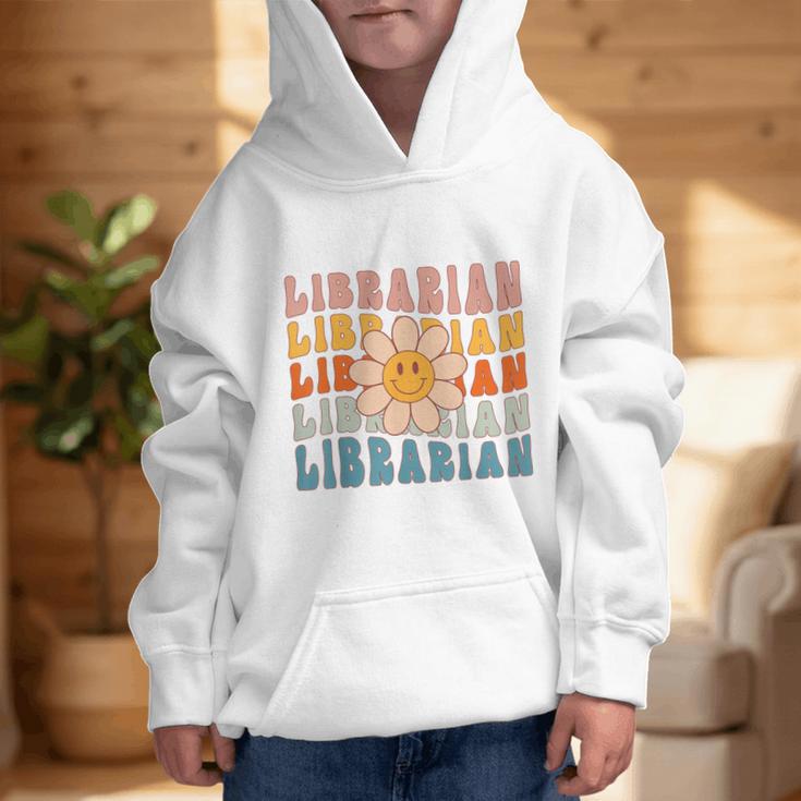 Librarian Retro Find Me At The Library Back To School Graphic Kid Hoodie Librarian Retro Find Me At The Library Back To School Graphic Kid Hoodie