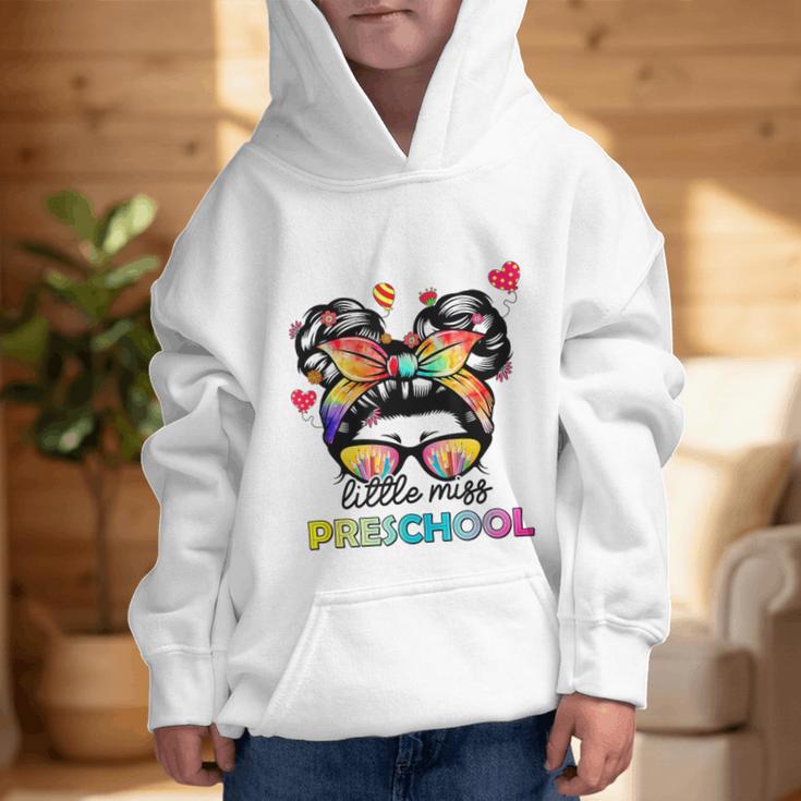 Little Miss Preschool Back To School Messy Kids Girls Graphic Kid Hoodie