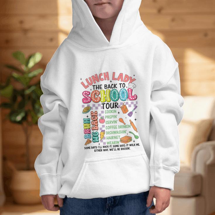 Lunch Cafeteria Crew Lady Back To School Tour Graphic Kid Hoodie Lunch Cafeteria Crew Lady Back To School Tour Graphic Kid Hoodie