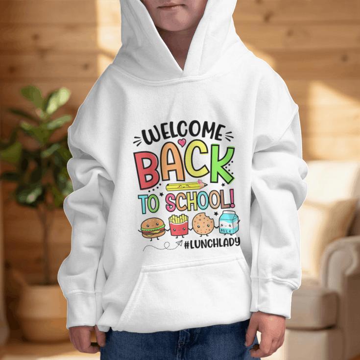 Lunch Lady Welcome Back To School First Day Of School Graphic Kid Hoodie Lunch Lady Welcome Back To School First Day Of School Graphic Kid Hoodie