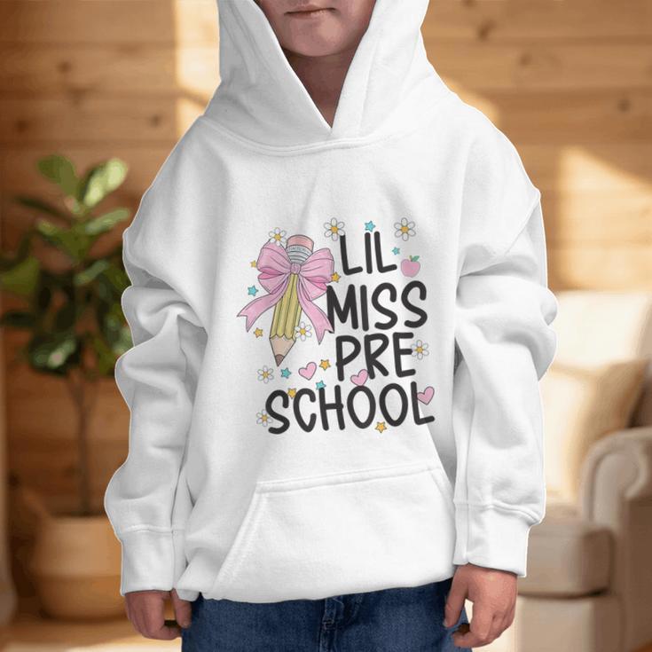 Preschool Little Miss Back To School Girls Kids Preschool Graphic Kid Hoodie Preschool Little Miss Back To School Girls Kids Preschool Graphic Kid Hoodie