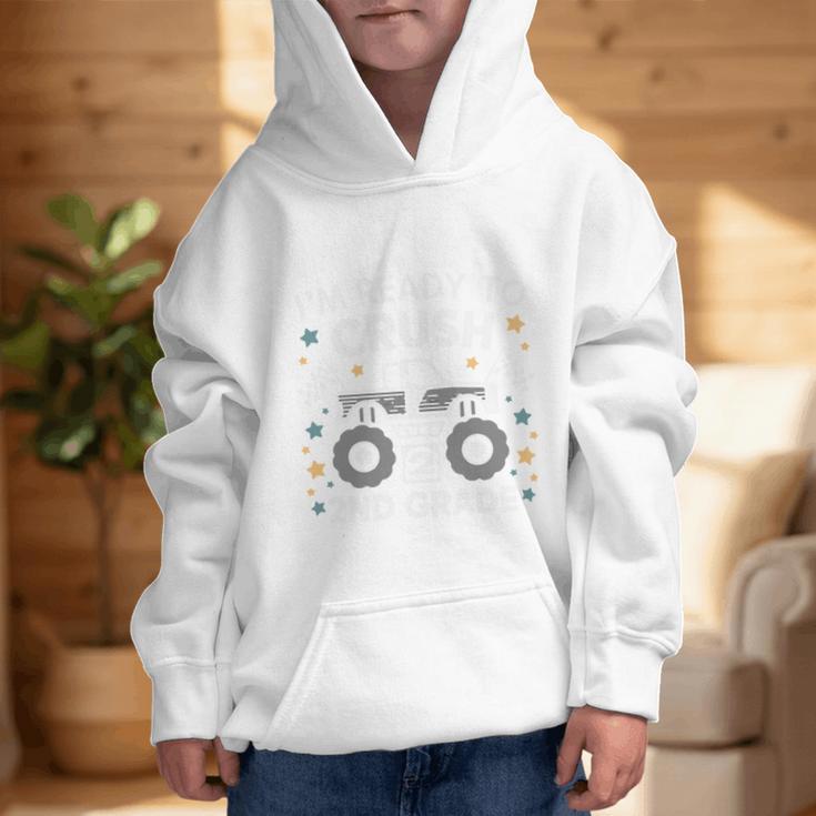 Im Ready To Crush 2nd Grade Boy Monster Truck Back To School Graphic Kid Hoodie