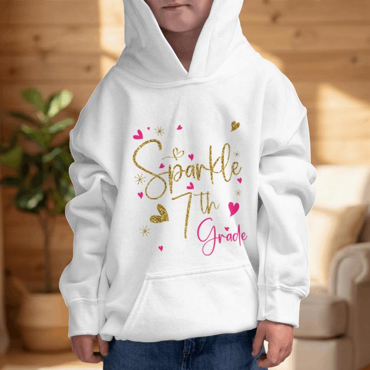Ready To Sparkle 7th Grade Back To School For Girls Performance Graphic Kid Hoodie Ready To Sparkle 7th Grade Back To School For Girls Performance Graphic Kid Hoodie
