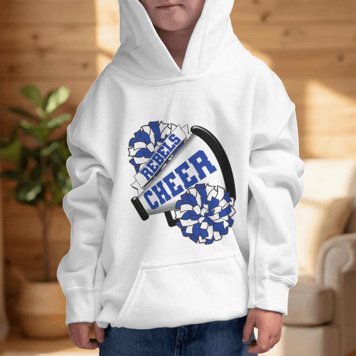 Rebels Cheer Back To School Cheerleading Spirit B Premium Tri-Blend Graphic Kid Hoodie