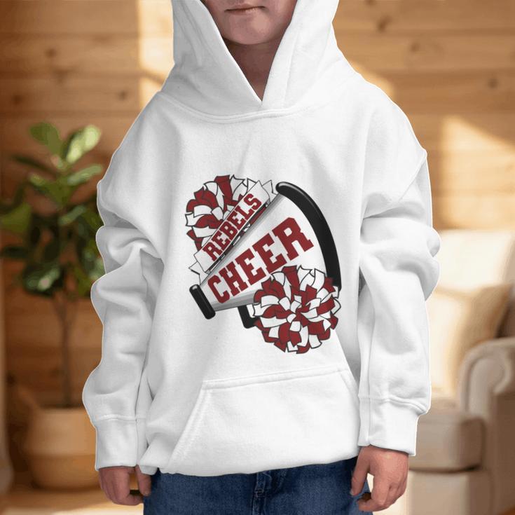 Rebels Cheer Back To School Cheerleading Spirit M Performance Graphic Kid Hoodie Rebels Cheer Back To School Cheerleading Spirit M Performance Graphic Kid Hoodie