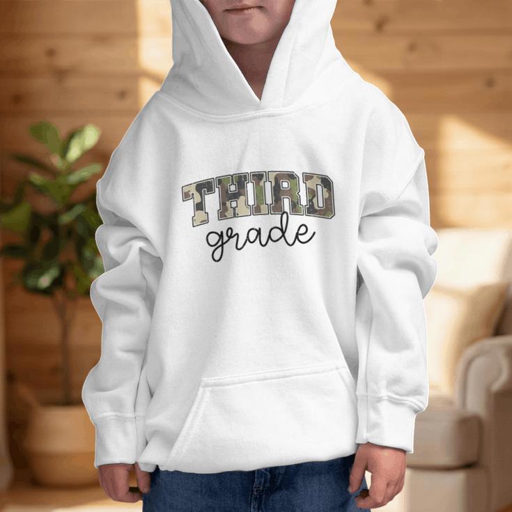 Retro Third Grade Old Camo Back To School Girl Boy 3rd Grade Graphic Kid Hoodie Retro Third Grade Old Camo Back To School Girl Boy 3rd Grade Graphic Kid Hoodie