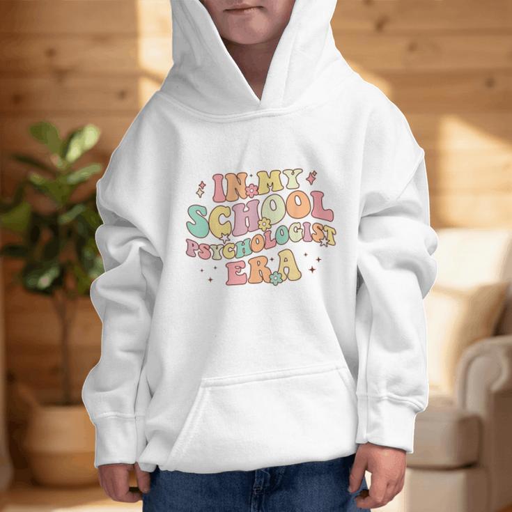 In My School Psychologist Era Retro Back To School Counselor Graphic Kid Hoodie In My School Psychologist Era Retro Back To School Counselor Graphic Kid Hoodie