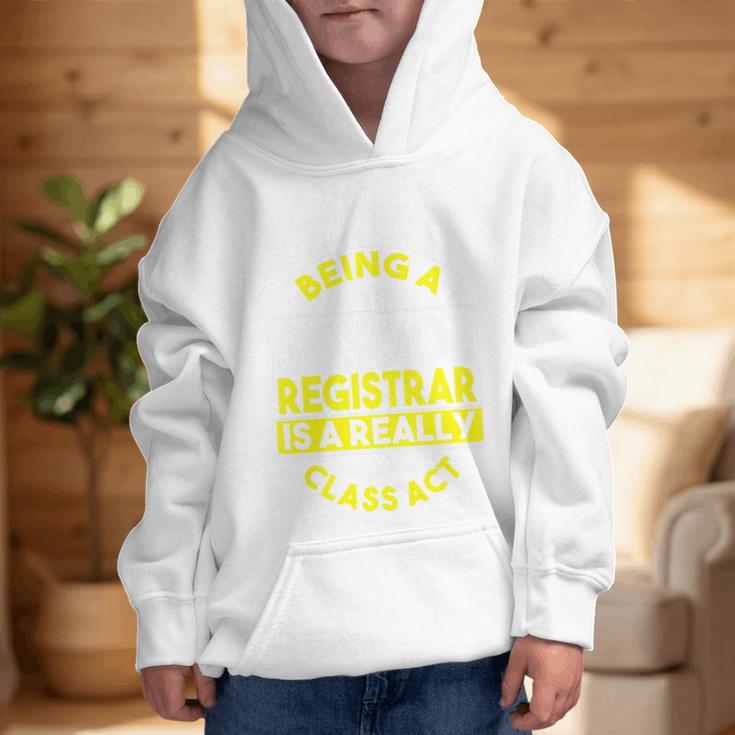 School Registry Student Enrollment Back To School Registrar Premium Graphic Kid Hoodie