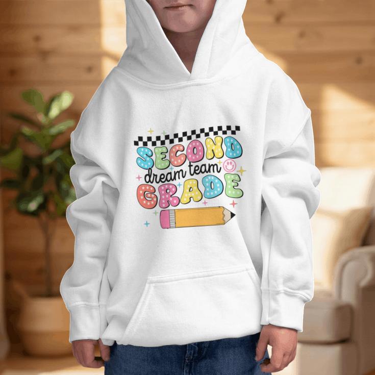 Second Grade Dream Team Back To School First Day Of School Performance Graphic Kid Hoodie