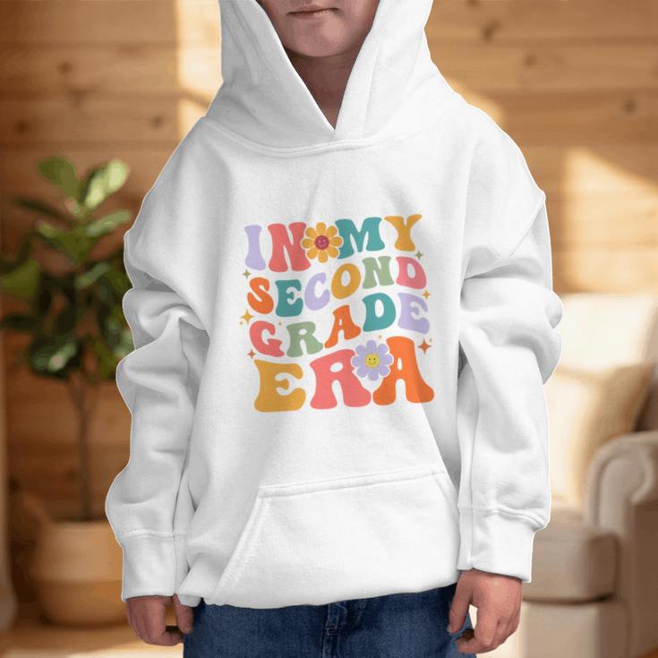 In My Second Grade Era Back To School Retro Groovy 2nd Grade Graphic Kid Hoodie In My Second Grade Era Back To School Retro Groovy 2nd Grade Graphic Kid Hoodie