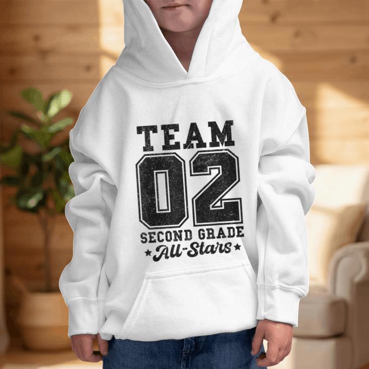 Team 2nd Grade All-Stars Back To School Sports Jersey Graphic Kid Hoodie Team 2nd Grade All-Stars Back To School Sports Jersey Graphic Kid Hoodie