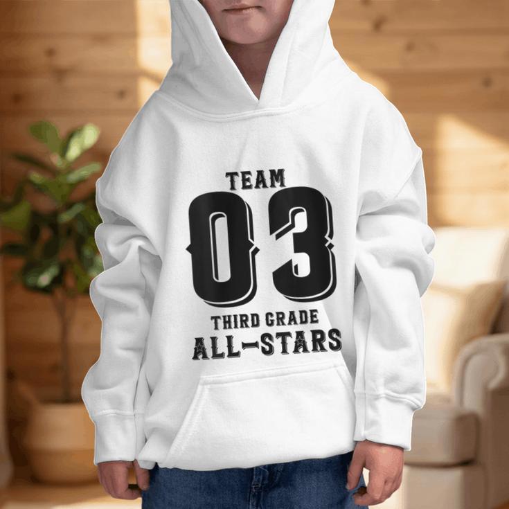 Team 3rd Grade All-Stars Back To School Tee For Stude Graphic Kid Hoodie