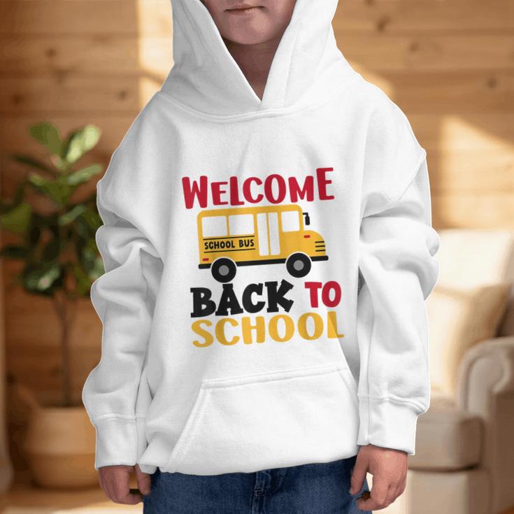 Welcome Back To School For Bus Drivers First Day Of School Graphic Kid Hoodie Welcome Back To School For Bus Drivers First Day Of School Graphic Kid Hoodie