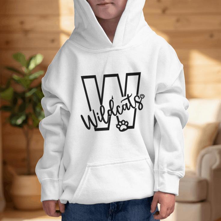 Wildcats School Sports Fan Team Spirit Mascot Back To School Graphic Kid Hoodie Wildcats School Sports Fan Team Spirit Mascot Back To School Graphic Kid Hoodie