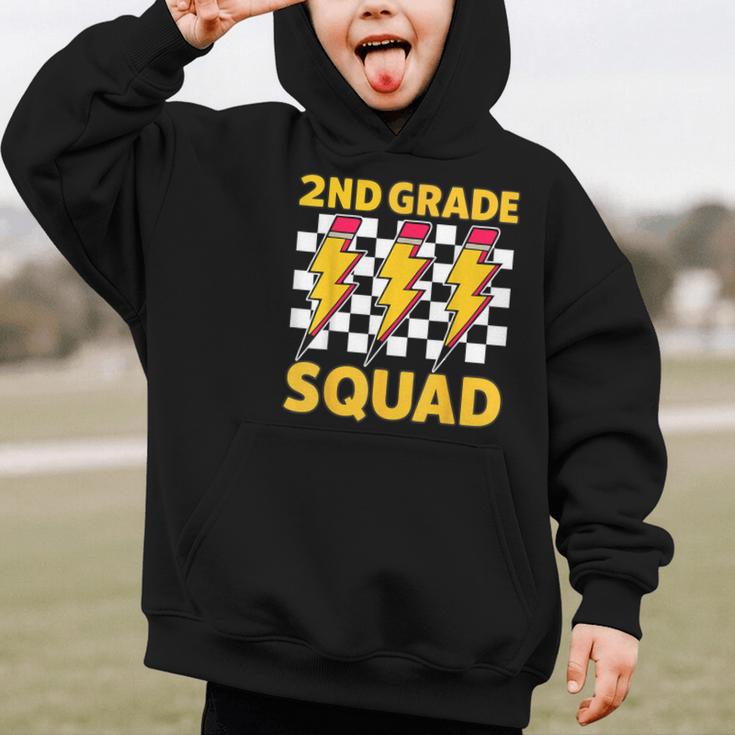 2nd Grade Lightning Bolt Second Grade Squad Back To School Graphic Kid Hoodie 2nd Grade Lightning Bolt Second Grade Squad Back To School Graphic Kid Hoodie