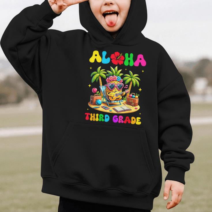 Aloha Third Grade Pineapple Hawaii Back To School Kids Girl Graphic Kid Hoodie Aloha Third Grade Pineapple Hawaii Back To School Kids Girl Graphic Kid Hoodie