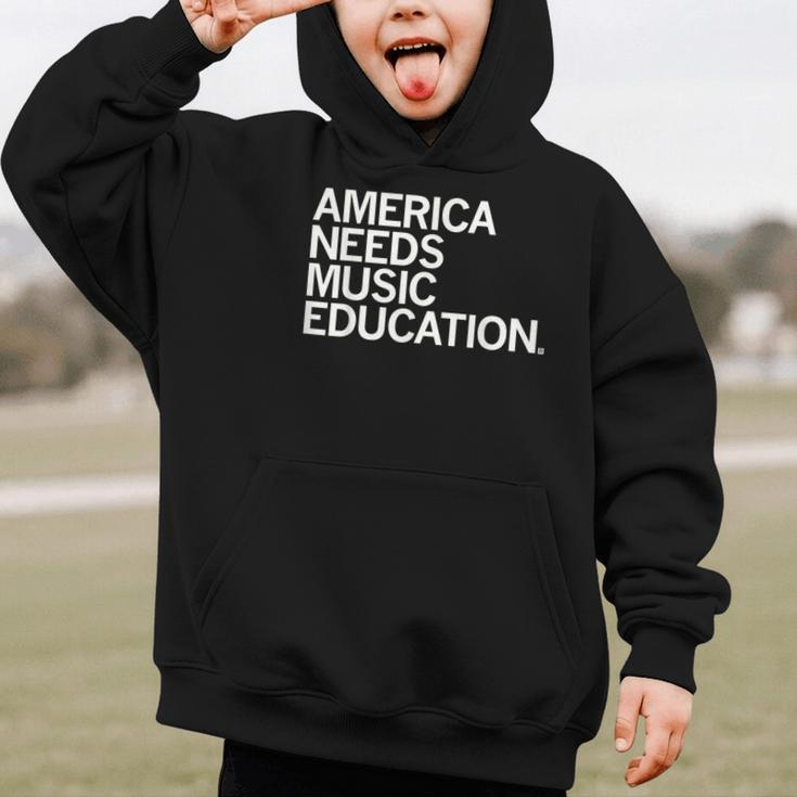 America Needs Music Education Advocacy Back To School Graphic Kid Hoodie America Needs Music Education Advocacy Back To School Graphic Kid Hoodie