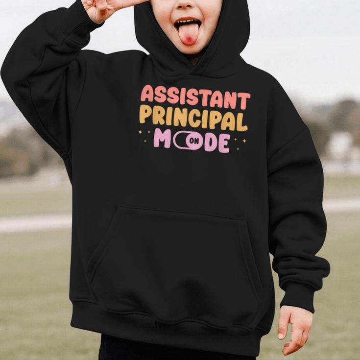 Assistant Principal Mode On Back To School Appreciation Graphic Kid Hoodie Assistant Principal Mode On Back To School Appreciation Graphic Kid Hoodie