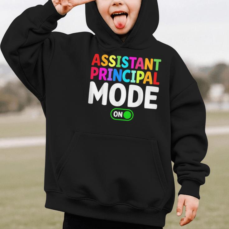 Assistant Principal Mode On Back To School Vice Principals Graphic Kid Hoodie