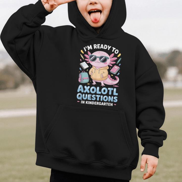 Axolotl Questions Kindergarten Back To School Graphic Kid Hoodie