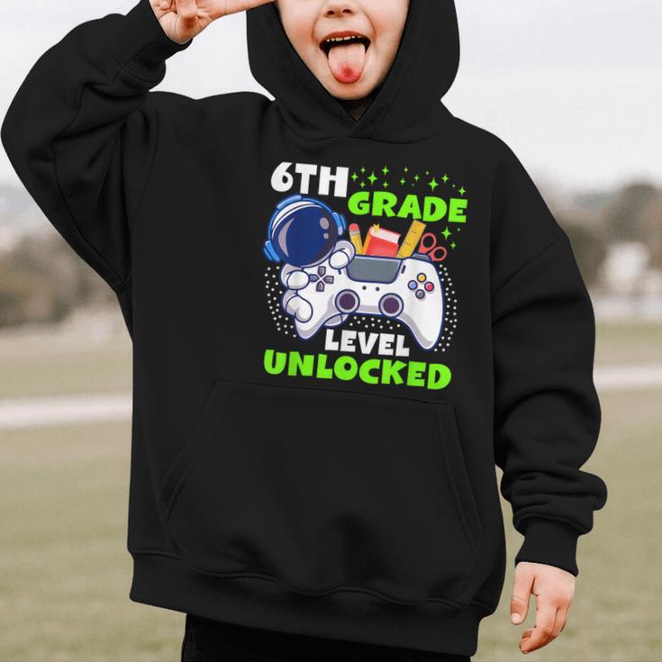 Back To School 6th Grade Level Unlocked Gamer Boys Kids Graphic Kid Hoodie Back To School 6th Grade Level Unlocked Gamer Boys Kids Graphic Kid Hoodie
