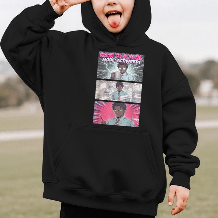 Back To School Anime Boys Student Girl Manga Kawaii Taecher Graphic Kid Hoodie