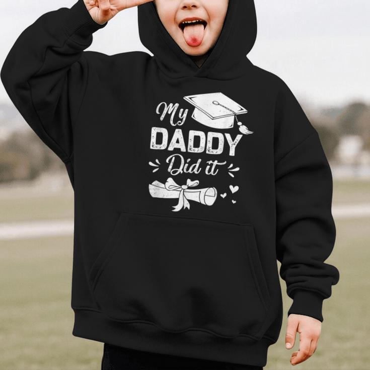 Back To School My Daddy Did It Graduation Proud Dad Graduated Small Graphic Kid Hoodie Back To School My Daddy Did It Graduation Proud Dad Graduated Small Graphic Kid Hoodie