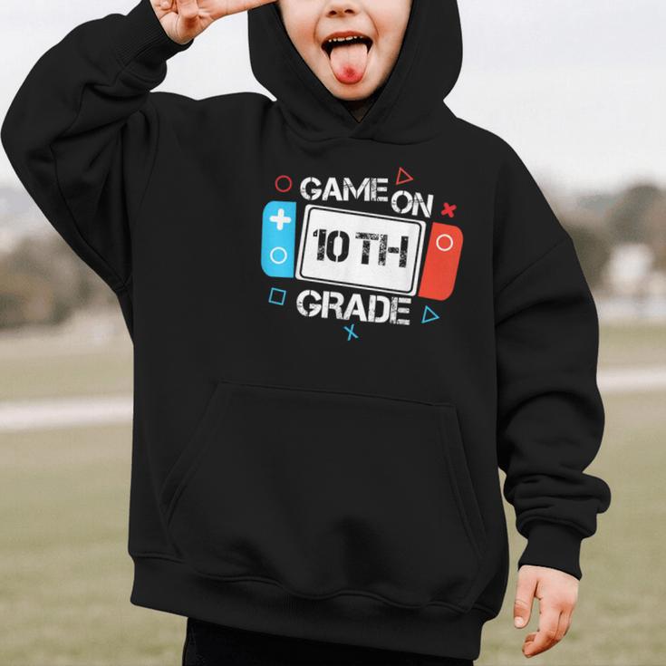 Back To School Game On 10th Grade Gamer Kids Boys Girl Graphic Kid Hoodie Back To School Game On 10th Grade Gamer Kids Boys Girl Graphic Kid Hoodie