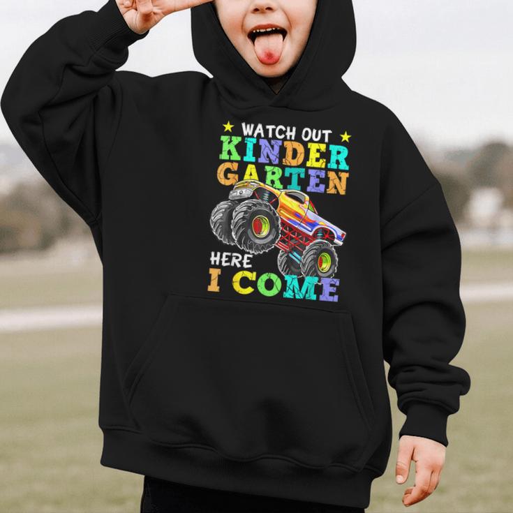 Back To School Kindergarten Here I Come For Boy Kid Truck Graphic Kid Hoodie Back To School Kindergarten Here I Come For Boy Kid Truck Graphic Kid Hoodie