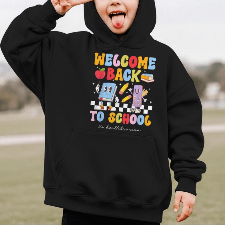 Back To School Librarian First Day Of School Librarian Graphic Kid Hoodie