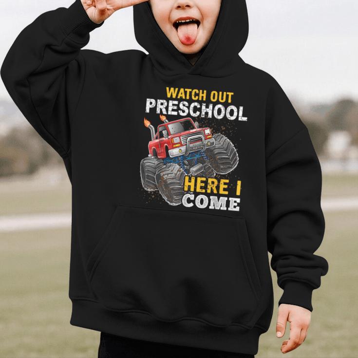 Back To School Preschool Here I Come For Boy Kids Truck Graphic Kid Hoodie Back To School Preschool Here I Come For Boy Kids Truck Graphic Kid Hoodie