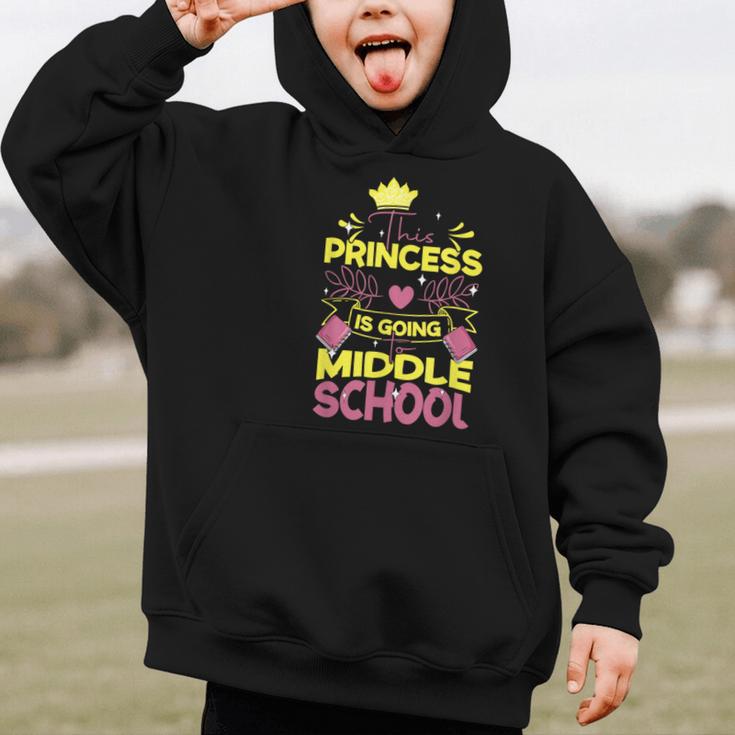 Back To School This Princess Is Going To Middle School Graphic Kid Hoodie Back To School This Princess Is Going To Middle School Graphic Kid Hoodie