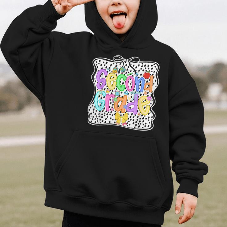 Back To School Second Grade Girls 2nd Grade Dalmatian Dots Graphic Kid Hoodie Back To School Second Grade Girls 2nd Grade Dalmatian Dots Graphic Kid Hoodie