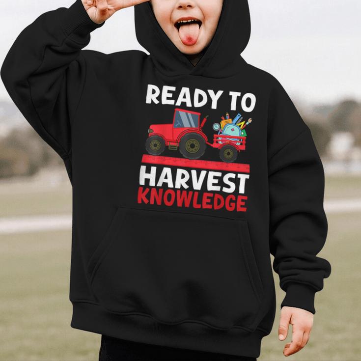 Back To School Tractor Farmer Boys First Day Of School Kids Graphic Kid Hoodie Back To School Tractor Farmer Boys First Day Of School Kids Graphic Kid Hoodie