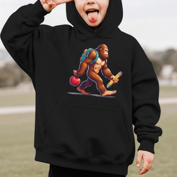 Bigfoot Lovers Pencil Back To School Kids Boys Girls Graphic Kid Hoodie Bigfoot Lovers Pencil Back To School Kids Boys Girls Graphic Kid Hoodie