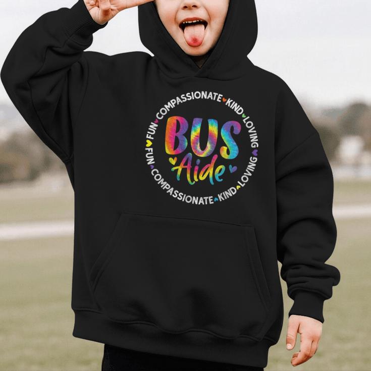 Bus Driver Aide Back To School Bus Driver Tie Dye Graphic Kid Hoodie Bus Driver Aide Back To School Bus Driver Tie Dye Graphic Kid Hoodie