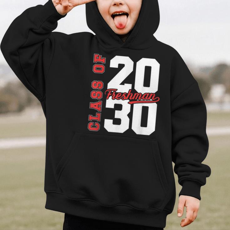 Class Of 2030 Freshman 2030 Back To School Graphic Kid Hoodie