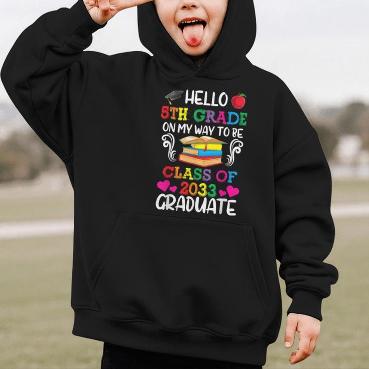 Class Of 2033 For Kids Back To School 5th Grade Graphic Kid Hoodie
